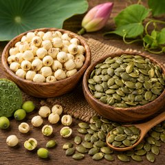 Hạt sen và hạt bí